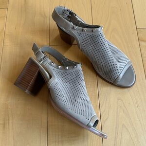 Marc Fisher Perforated Suede Studded Heel
